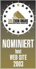 Zoom Award 2003 - Best WebSite