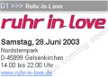 Ruhr in Love :: 28 juillet 2003
